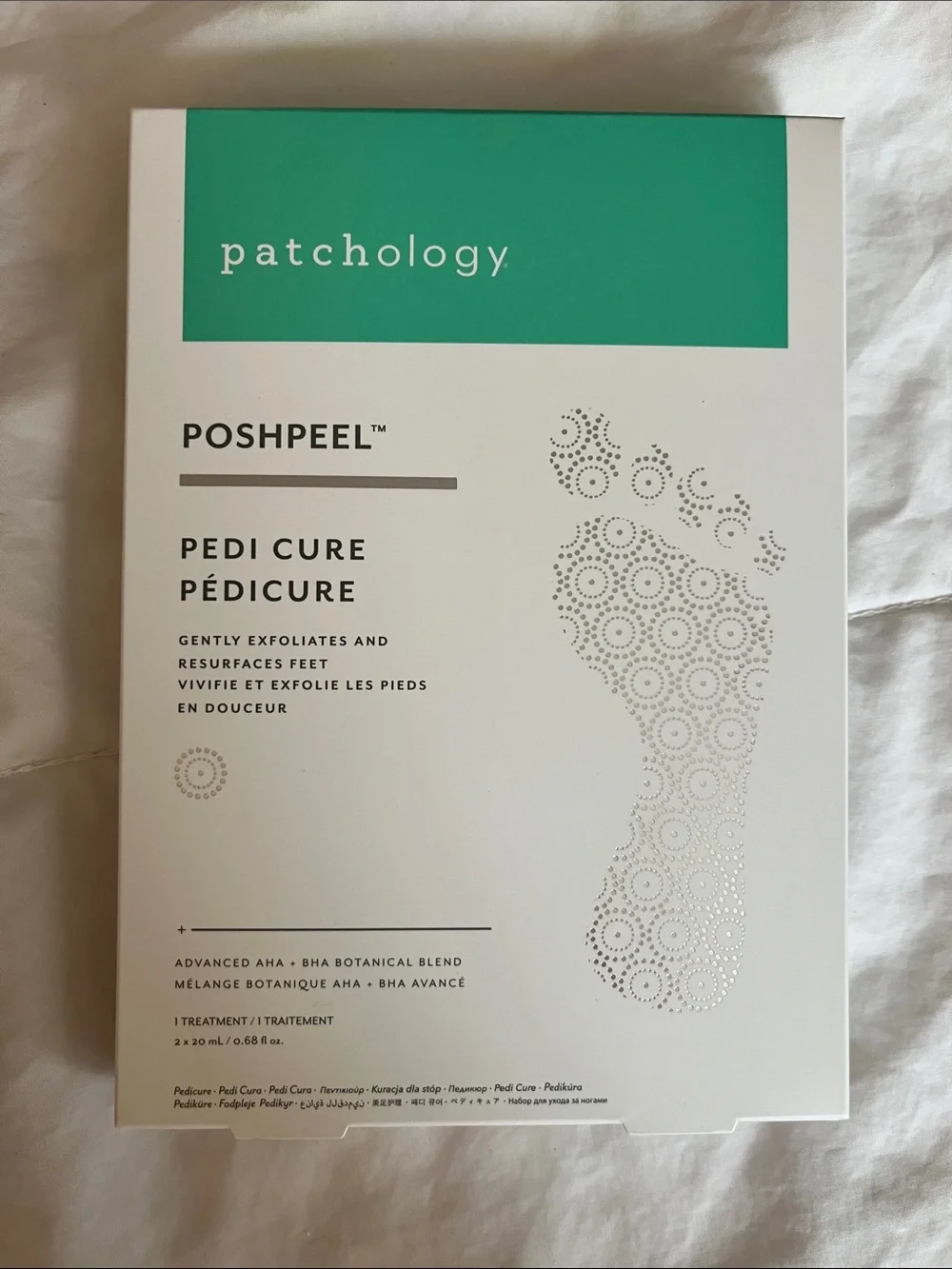 Patchology Poshpeel Pedi Cure & Warm Up Perfect Ten Hand & Cuticle Mask Set